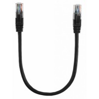 Патч-корд 0.3м, UTP, cat.5e, CCA, black Ritar (PCR-CCA/0.3Bk / 11359)