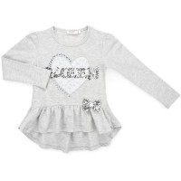 Кофта дитяча Breeze з серцем (11000-104G-gray)