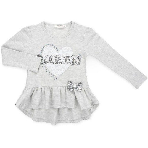 Кофта дитяча Breeze з серцем (11000-104G-gray)