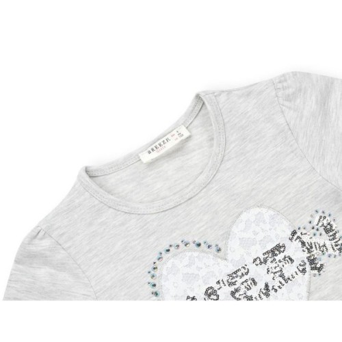 Кофта дитяча Breeze з серцем (11000-104G-gray)