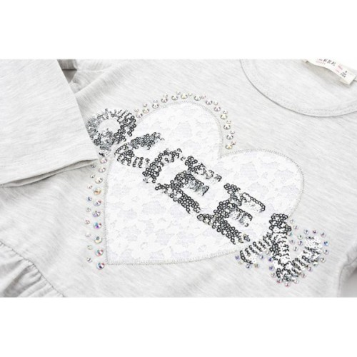 Кофта дитяча Breeze з серцем (11000-104G-gray)