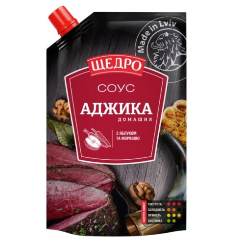 Соус Щедро Аджика домашня 200 г (4823097401156)