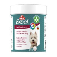 Вітаміни для собак 8in1 Excel Multi Vitamin Small Breed мультивітамін 70 шт (4048422183990)