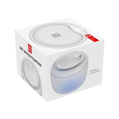 Універсальний посуд для тварин WAUDOG Фонтан-поїлка автоматичний з підсвіткою 2.5 л (506915)
