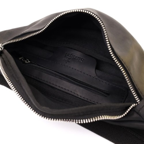 Сумка Shvigel З натуральної шкіри Чорна (23138)