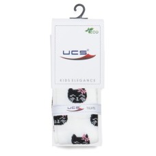Колготки дитячі UCS Socks з котиками (M0C0301-2117-1G-white)