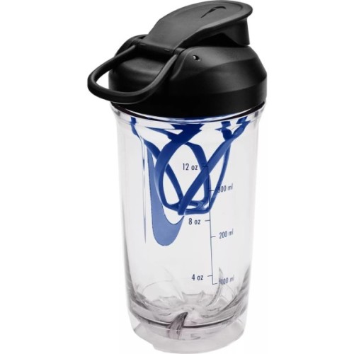 Пляшка для води Nike TR RECHARGE SHAKER BOTTLE 16 OZ N.101.2242.913.16 чорний, синій 473 мл (887791793140)