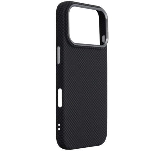 Чохол до мобільного телефона Armorstandart LikeCarbon2 MagCase Apple iPhone 17 Pro Kevlar Black (ARM88378)