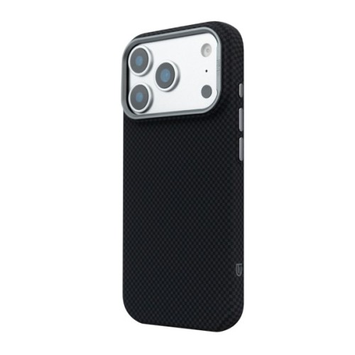 Чохол до мобільного телефона Armorstandart LikeCarbon2 MagCase Apple iPhone 17 Pro Kevlar Black (ARM88378)