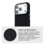 Чохол до мобільного телефона Armorstandart LikeCarbon2 MagCase Apple iPhone 17 Pro Kevlar Black (ARM88378)