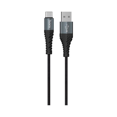 Дата кабель USB 2.0 AM to USB-C 1.0m X38 Cool black HOCO (6931474710567)