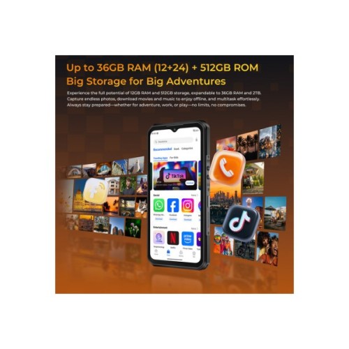 Мобільний телефон OUKITEL WP66 12/512GB Gray (6941749856883)