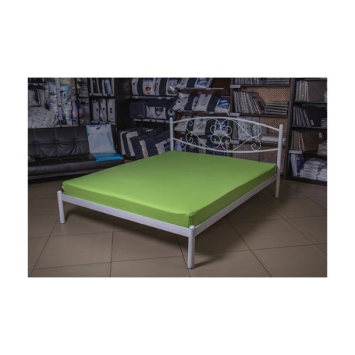 Простирадло Billerbeck трикотажне на резинці зелене яблуко 100х200 см (1671-Е31)