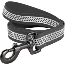 Повідець для собак WAUDOG Waterproof світловідбивний S Ш 15 мм Д 305 см сірий (260011)