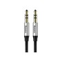 Кабель мультимедійний 3.5mm M to 3.5mm M 1.5m silver-black Baseus (CAM30-CS1)