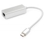 Перехідник USB-C to RJ45 Ethernet 1000Mbps aluminium Vinga (VCPATC2GBLNS)
