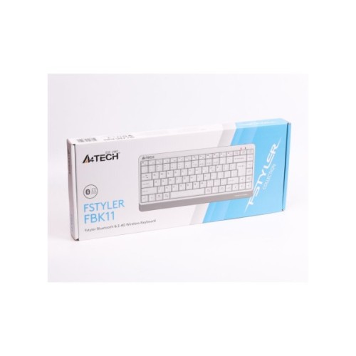 Клавіатура A4Tech FBK11 Wireless White (4711421965491)