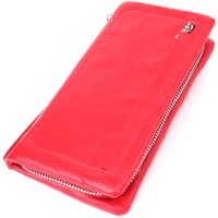 Гаманець ST Leather З відділенням під телефон з натуральної шкіри Червоний (23100)