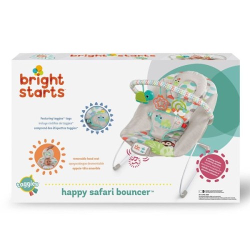 Крісло-гойдалка Bright Starts Happy Safari Bouncer (11508)