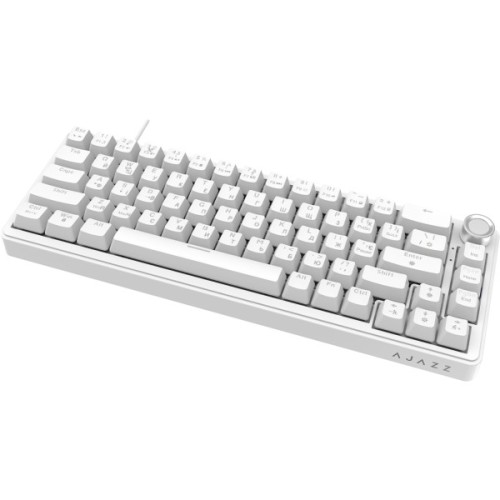 Клавіатура Ajazz AK690 Peach Mist Switch USB UA White (AK690-PM-W)