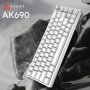 Клавіатура Ajazz AK690 Peach Mist Switch USB UA White (AK690-PM-W)