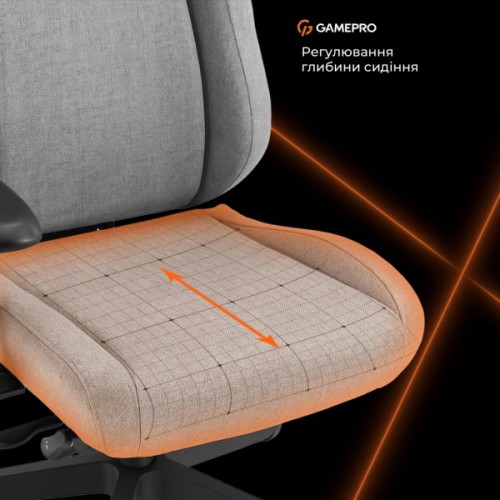 Крісло ігрове GamePro GC925G Fabric Gray (GC925G)