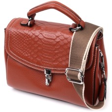 Сумка Vintage З натуральної шкіри Коричнева (22417)