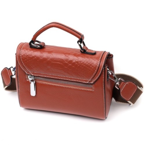 Сумка Vintage З натуральної шкіри Коричнева (22417)