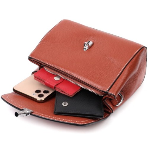 Сумка Vintage З натуральної шкіри Коричнева (22417)