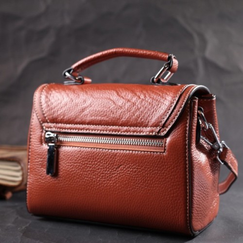 Сумка Vintage З натуральної шкіри Коричнева (22417)