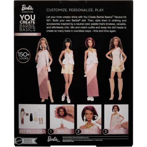 Лялька Barbie Колекційний набір You Create Barbie Basics Брюнетка (JJX35)
