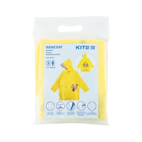 Дощовик дитячий Kite Тokidoki S 115-130 см Жовтий (TK24-2600S)
