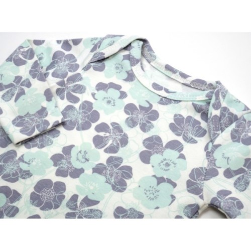 Набір дитячого одягу Miniworld з квіточками (16137-68G-mint)