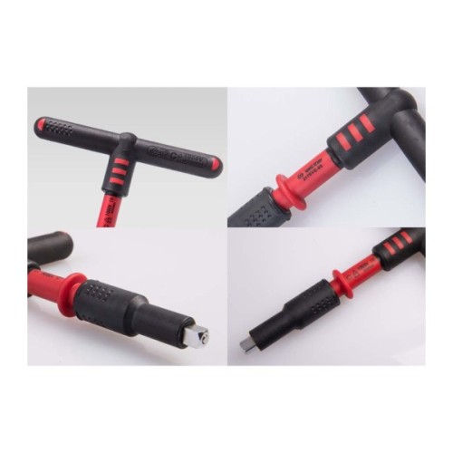 Подовжувач для інструменту KING TONY 1/4" 125 мм діелектричний VDE, Т-образний (2178VE-05)