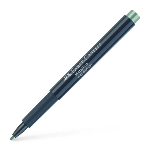 Маркер Faber-Castell металік для декору Metallics Marker Wanderlust, M (1,5 мм), колір зелений (30351)