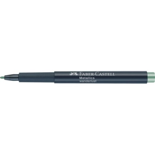 Маркер Faber-Castell металік для декору Metallics Marker Wanderlust, M (1,5 мм), колір зелений (30351)