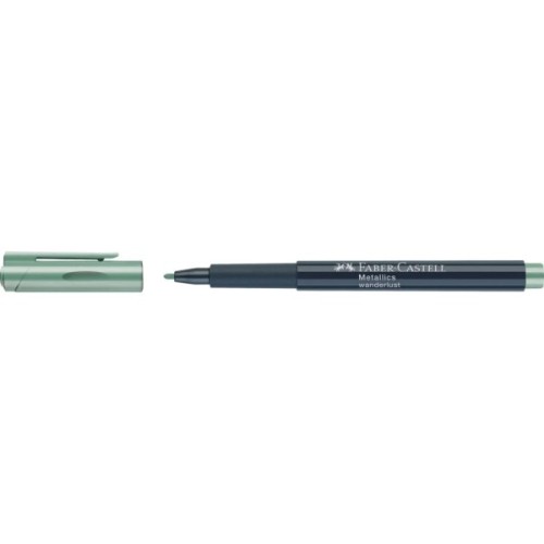 Маркер Faber-Castell металік для декору Metallics Marker Wanderlust, M (1,5 мм), колір зелений (30351)