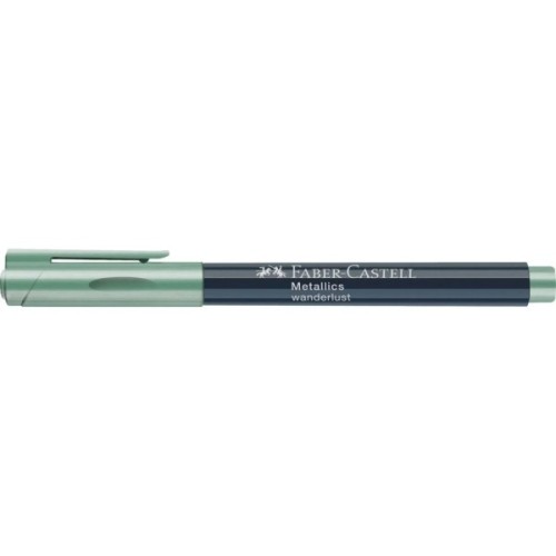 Маркер Faber-Castell металік для декору Metallics Marker Wanderlust, M (1,5 мм), колір зелений (30351)