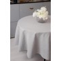 Скатертина Прованс святкова кругла Перлина Silver Dх136 (037602)