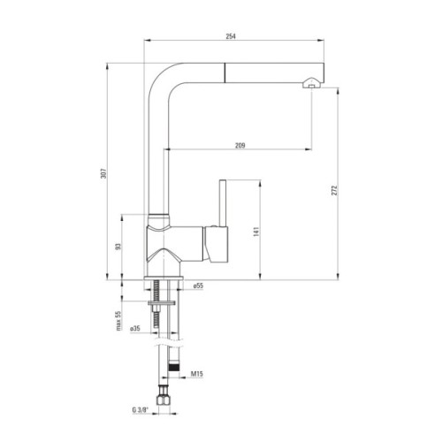 Змішувач Deante Aster (BCA_N73M)