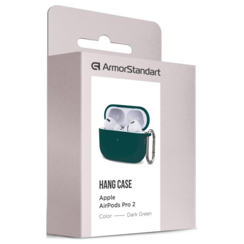 Чохол для навушників Armorstandart Hang Case для Apple AirPods Pro 2 Dark Green (ARM68591)