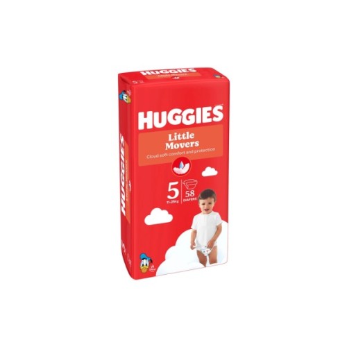 Підгузки Huggies Little Movers 5 (12-22 кг) Mega 58 шт (5029053548784)