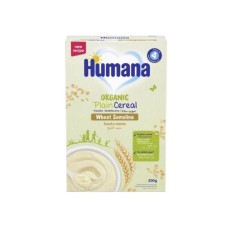 Дитяча каша Humana Organic Plain Cereal Semolino безмолочна від 6 місяців 200 г (4251099602064)