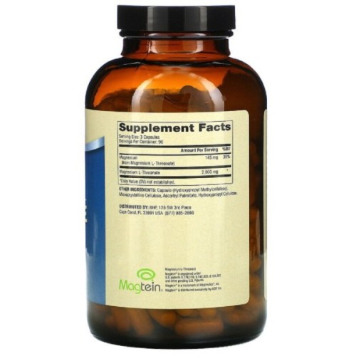 Мінерали Dr. Mercola Магній L-Треонат, Magnesium L-Threonate, 270 капсул (MCL-03069)
