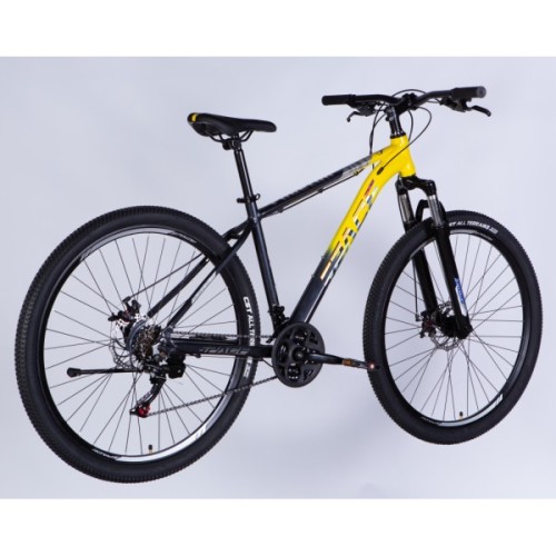 Велосипед Space 29" PHAETON DD FR рама-18" AL 2026 сіро-жовтий (OPS-SP-29-186)