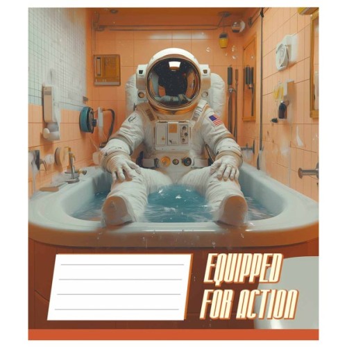 Зошит Школярик Equipped for action 48 аркушів лінія (048-3519L)