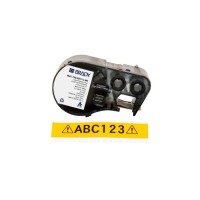 Стрічка для принтера етикеток Brady M4C-750-595-YL-BK, всепогодні, безперервна стрічка, 19.05 mm × 7.62 m, black on yellow, вініл (170832)