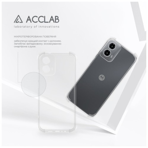 Чохол до мобільного телефона ACCLAB TPU ShockProof Motorola Moto G34 Transparent (1283126610936)