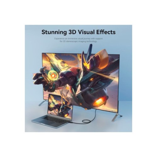 Кабель мультимедійний DisplayPort M to DisplayPort M 1.5m V1.2 4K 60Hz 3D Dolby 7.1 Vention (HAKBG)