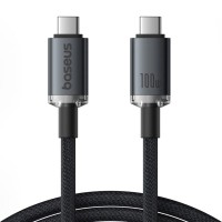 Дата кабель USB-C to USB-C 1.5m 100W USB3.2 20Gb black Baseus (P10318204111-00)